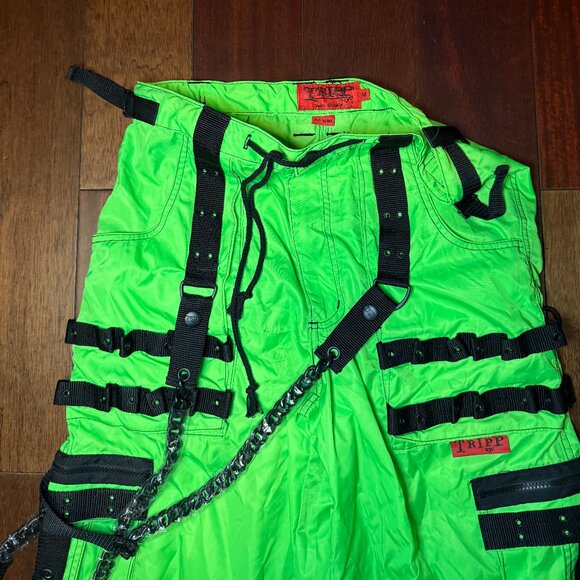 Tripp NYC Space Out Pant Neon Green Size Medium Brand New with Tags - Picture 6 of 12